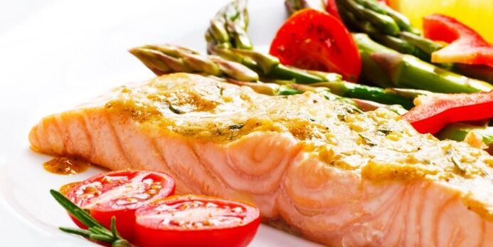лосось з овочами для схуднення