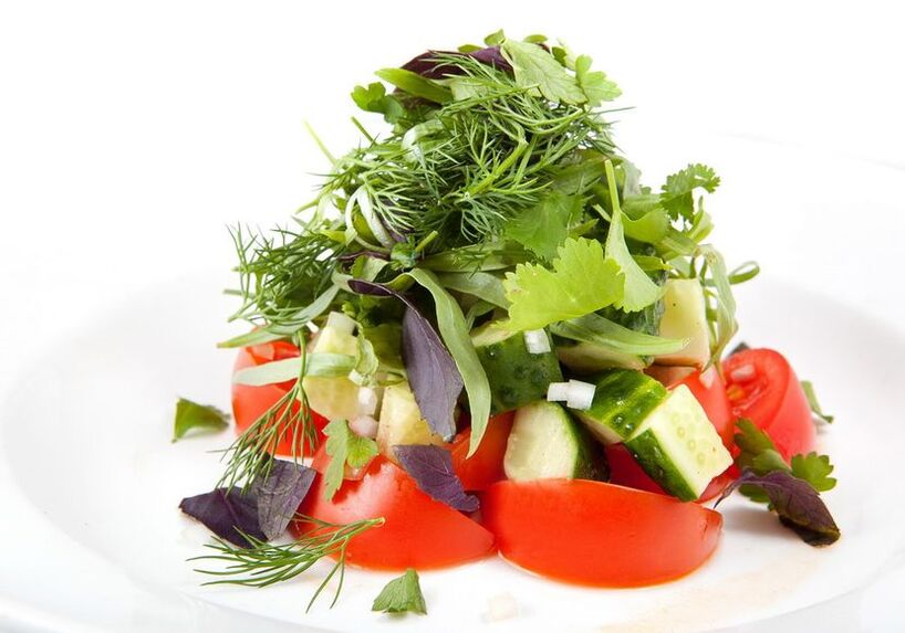 овочевий салат для гіпоалергенної дієти