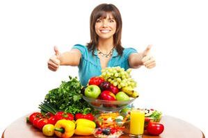 фрукти та овочі для правильного харчування та схуднення